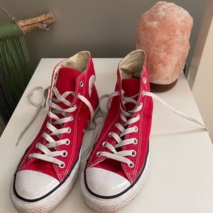 Red high top Converse